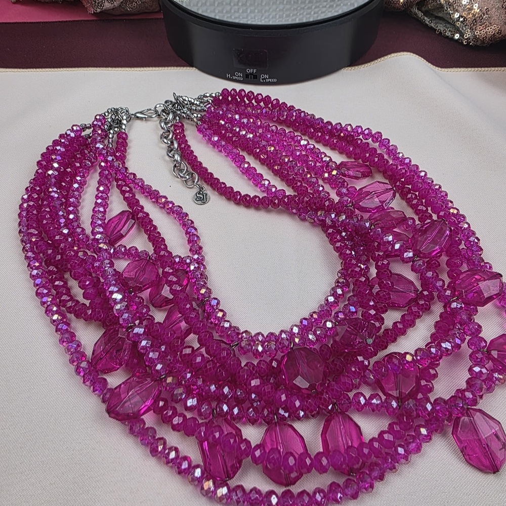 Sassy Jones "Melia" Statement Necklace & Braclet Set - Picture 4 of 4